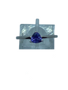 Authentic Tanzanite Trillion Gem 0.50Ct 5mm Ring 925 Sterling Silver,18k White Gold Rhodium Coated AAA