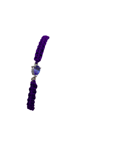 Authentic Tanzanite Pear Gemstone String/Friendship/Rope Bracelet 0.50Ct