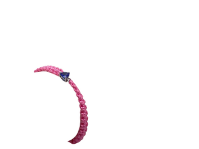 Authentic Tanzanite Trillion Gemstone String/Friendship/Rope Bracelet